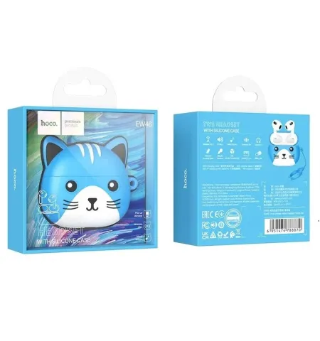 Hoco EW46 Wireless TWS Headphones Free Cat Case