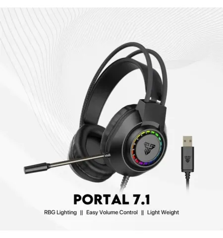 Fantech PORTAL 7.1 HG28 USB Gaming Headphone RGB Virtual 7.1 Surround Sound