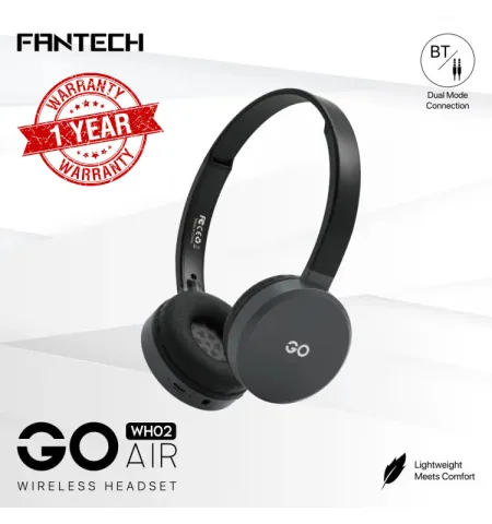 Fantech WH02 GO Air Bluetooth 5.0 Wireless Headphone Dual Connection