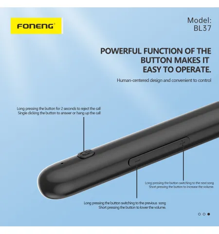 Foneng BL37 Digital Display Neckband Bluetooth Earphone