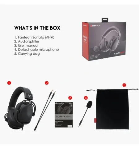 Fantech MH90 Premium Gaming Headphone