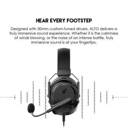 Fantech Alto MH91 Wired On Ear Gaming Headphone With Built In Microphone