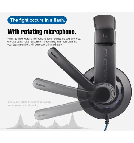 Ovleng OVP2 Wired Headphone With Microphone 3.5mm