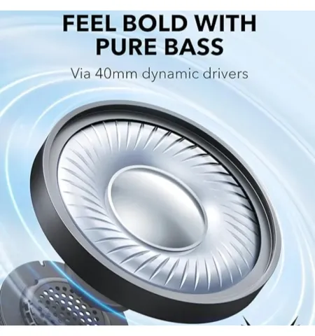 Anker Soundcore H30i Wireless On-Ear Headphone Pure Bass 70H Playtime Foldable App & Multipoint Support