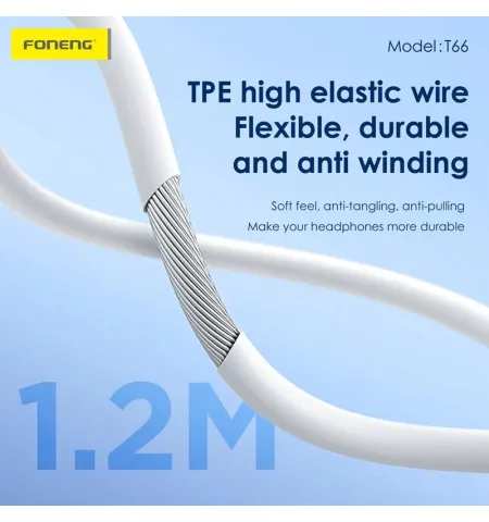 Foneng T66 Semi In 3.5mm Ear Earphone