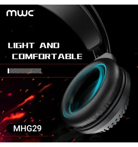 MWC MHG29 RGB Wired Gaming Headphone 50mm Driver
