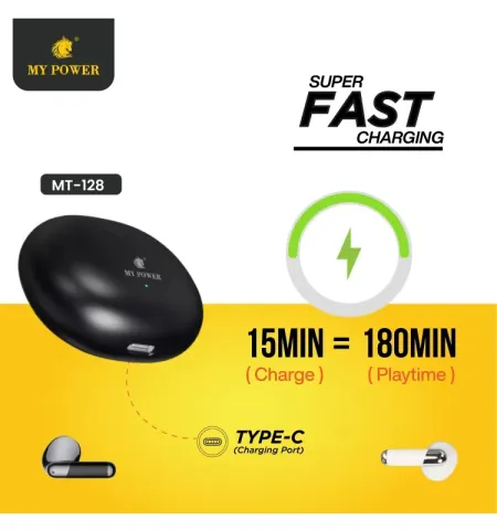 My Power MT128 Wireless Bluetooth ENC Earbuds