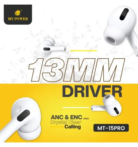 My Power MT15 Pro ANC & ENC Wireless Earbuds
