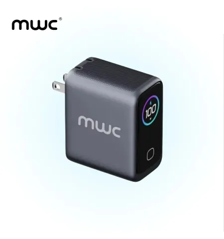 MWC MGF100 Pro 100W 3-Port Smart AI Premium GaN Charger With AI Display And Touch Control