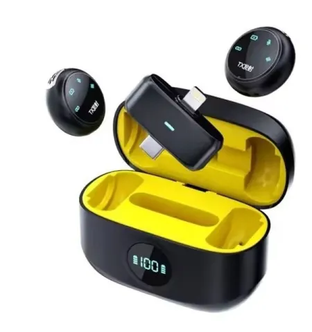 K31 Pro Wireless Lapel Microphone Universal Dual-Connector For iOS & Android