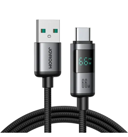 JOYROOM S-A16 Pro 66W USB-A To C Fast Charging Cable Digital Display