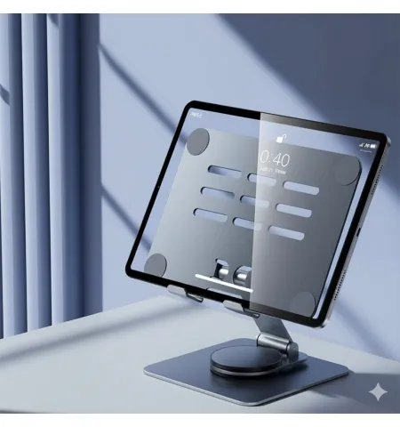 L003 360° Rotatable Metal Foldable Desktop Tablet Stand
