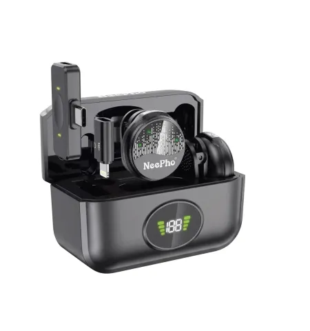 Neepho NP59 Wireless Microphone Noise Reduction Collar Clip Mic