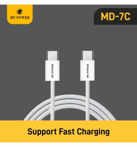 Mypower MD 7C 60 Watt Type C To Type C Data Cable