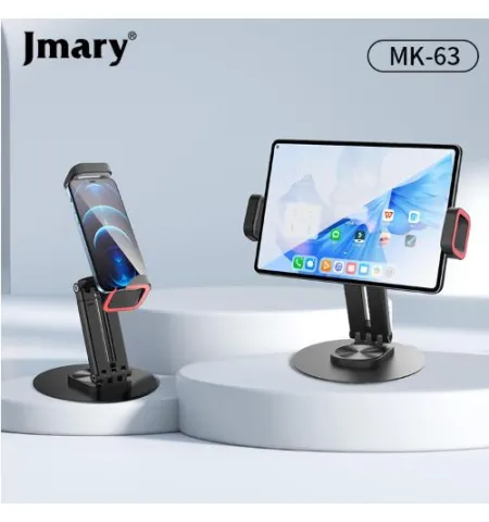 Jmary MK63 360 Degree Rotating Base Foldable Desktop Stand For Phone Tablet