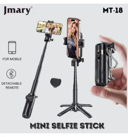 Jmary MT18 Mini Selfie Stick With Bluetooth Remote