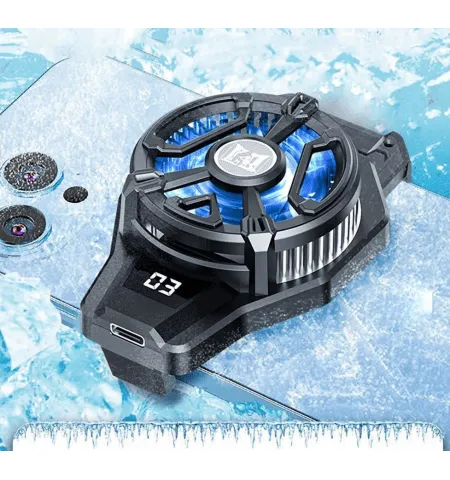 N7 Mobile Phone Radiator Semiconductor Digital Display Radiator Ice Cooling Cooling Artifact Portable Cooler