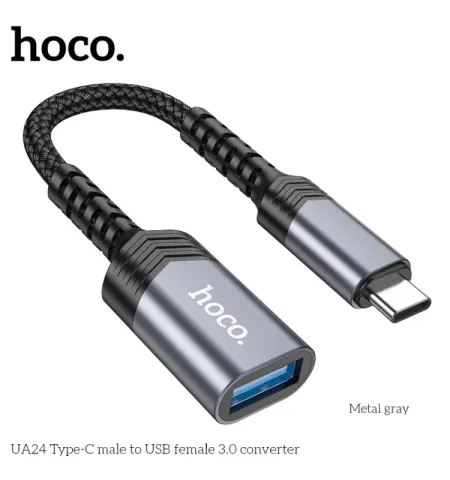Hoco UA24 Type-C Male To Usb Female 3.0 Converter