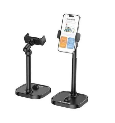Plokama DT80 Desktop Phone Stand Adjustable 22-41cm 360° Rotation Stable Metal Base