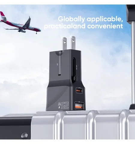 Vidvie TA4405 25W Global Universal Conversion Charger Travel Adapter
