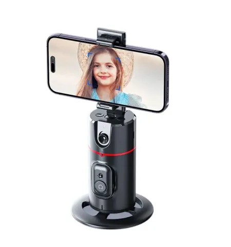 P02 AI Intelligent Tracker 360° Auto Face Tracking Smart Rotation Desktop Selfie Gimbal Stabilizer for Smartphone