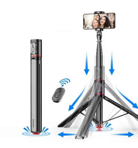 TT01 70-Inch Portable Auto Pop-Up Tripod With Bluetooth Remote