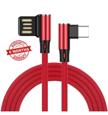 XLIVE 2 Meter Right Angle 90 Degree USB C Data Cable