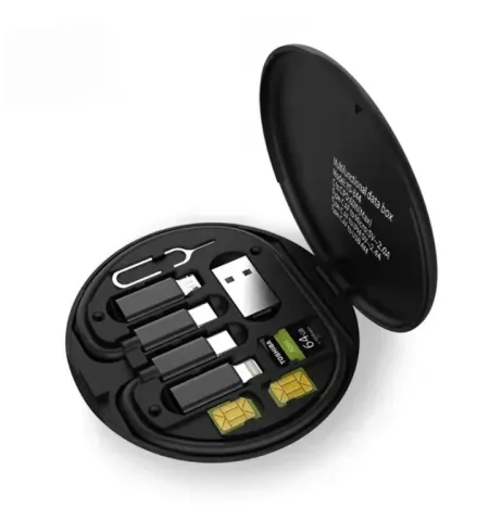 YESPLUS YS844 66W Super Fast Charging USB Cable All In-One Multifunction Storage Box Travel Kit