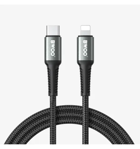Bwoo X288C-L 3 Meter USB‑C To Lightning Fast Charging Cable PD 27W Nylon Braided