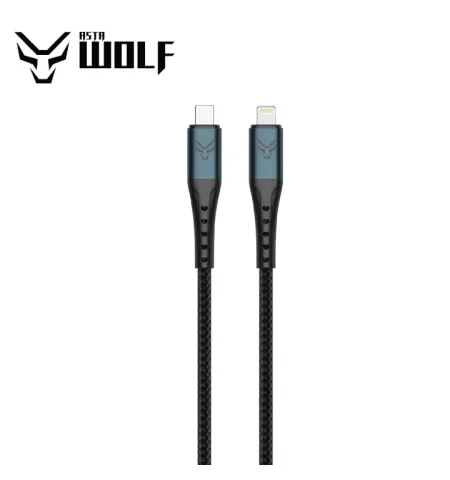 Asta WOLF Hyper 100cm Type-C To Lightning Cable 30W Braided Cable