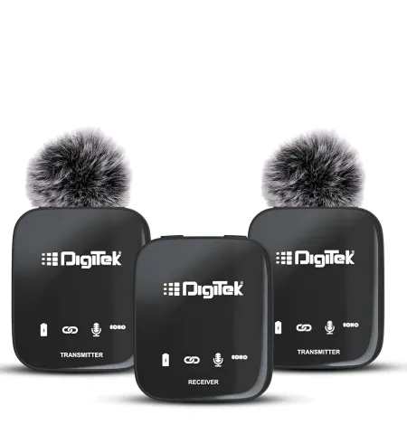 Digitek® DWM 101 Wireless Microphone System Professional ANC Noise Reduction 100M Range