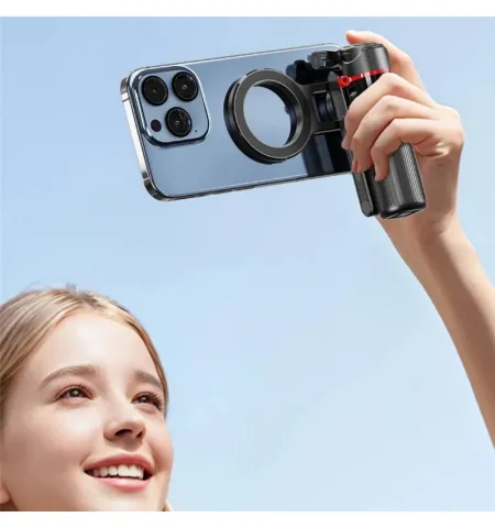 F08 Magnetic Phone Holder Mini Selfie Stick Stretchable 4-Leg Tripod Stand With Bluetooth Remote