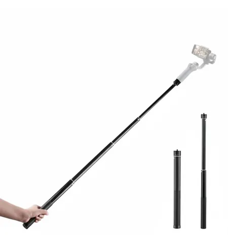 Aluminum Alloy Telescopic Extension Pole 1/4″ Universal Selfie Stick For Gimbals & Action Cameras