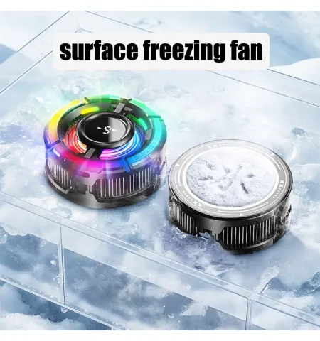 MEMO CX15 AI Digital Display Mobile Cooler Fan Colourful LED Light