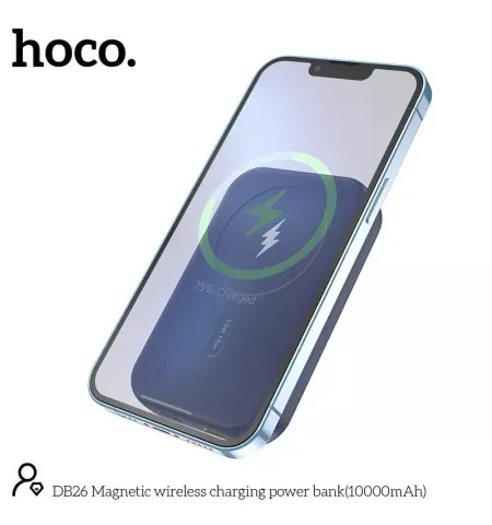 Hoco DB26 10000mAh Portable Fast Charging Magnetic Wireless Charging Power Bank