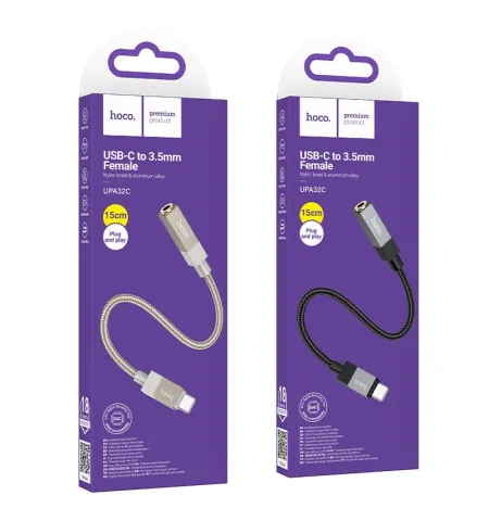 HOCO UPA32C USB-C To 3.5mm Audio Converter