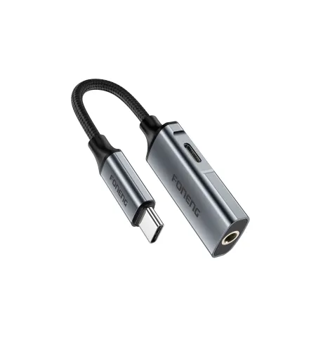 Foneng BM32 Type C 2-in-1 Metal Audio Cable (13cm)
