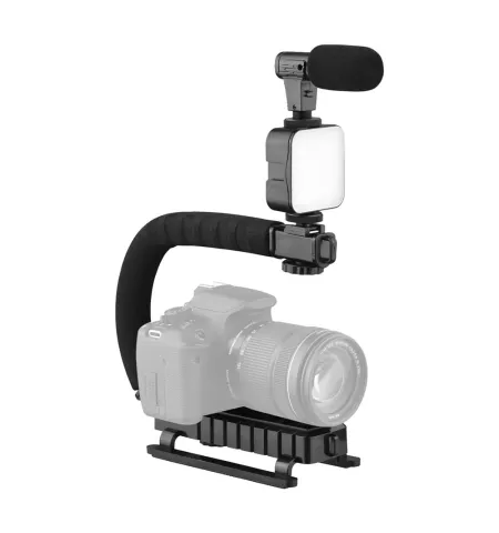 AY49U U Shaped Video Making Handheld Stabilizer Kit For Smartphone And Camera