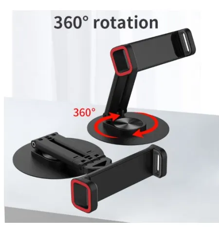 Jmary MK63 360 Degree Rotating Base Foldable Desktop Stand For Phone Tablet