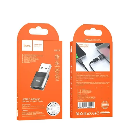 Hoco UA17 Adapter USB Male To Type C Female
