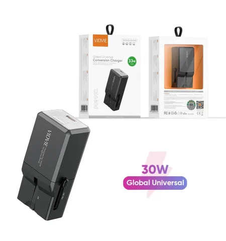 Vidvie TA4406 33W Wall Charger Global Universal Conversion Travel Adapter