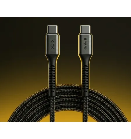 Kick Spark AeroLink 100W C-C Nylon Braided Cable
