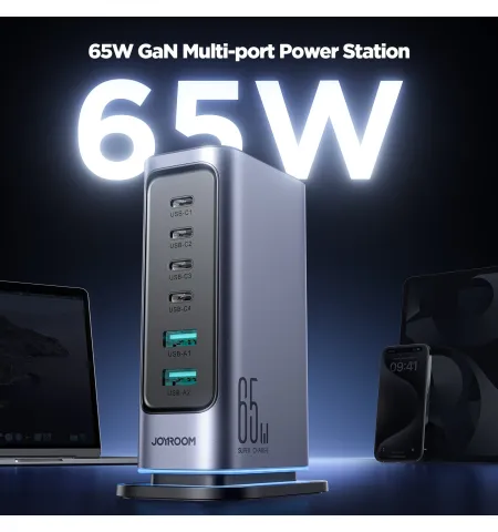 Joyroom JR TCM02 65W Multi-Port GaN Charger
