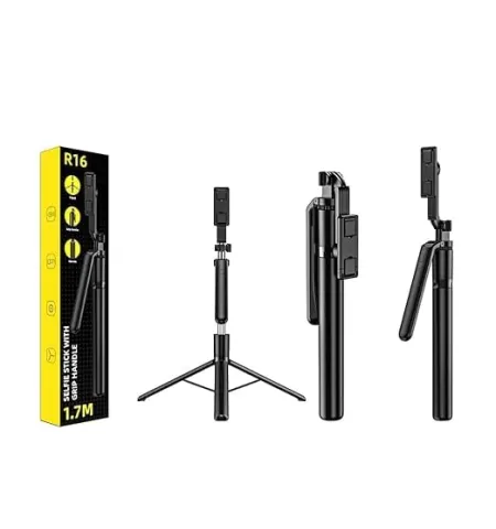 R16 Selfie Stick Mobile Phone Tripod With Bluetooth Remote Selfie Stick