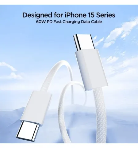 Joyroom S-A45 Ben Series Braided 60 W Fast Charging Data Cable Type-C To Type-C 1M