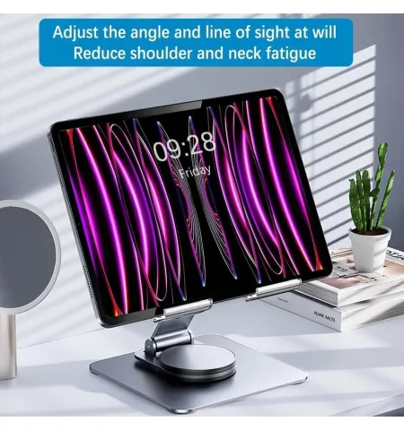 L003 360° Rotatable Metal Foldable Desktop Tablet Stand