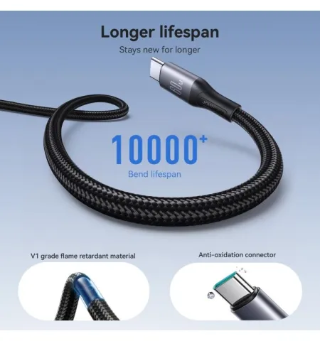 JOYROOM SA28 2 Meter 60 Watt Type-C To C Fast Charging Data Cable