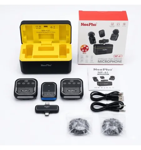 Neepho NP61 Wireless Microphone For Type-C iPhone & Camera