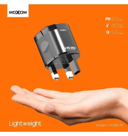 MOXOM LX HC808 PD 20W Fast Charger With Type C Cable