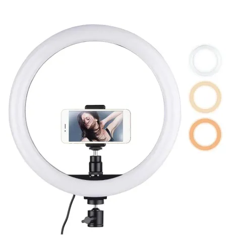 NeePho NP L14 10-Inch Ring Light With Tripod & Bluetooth Remote